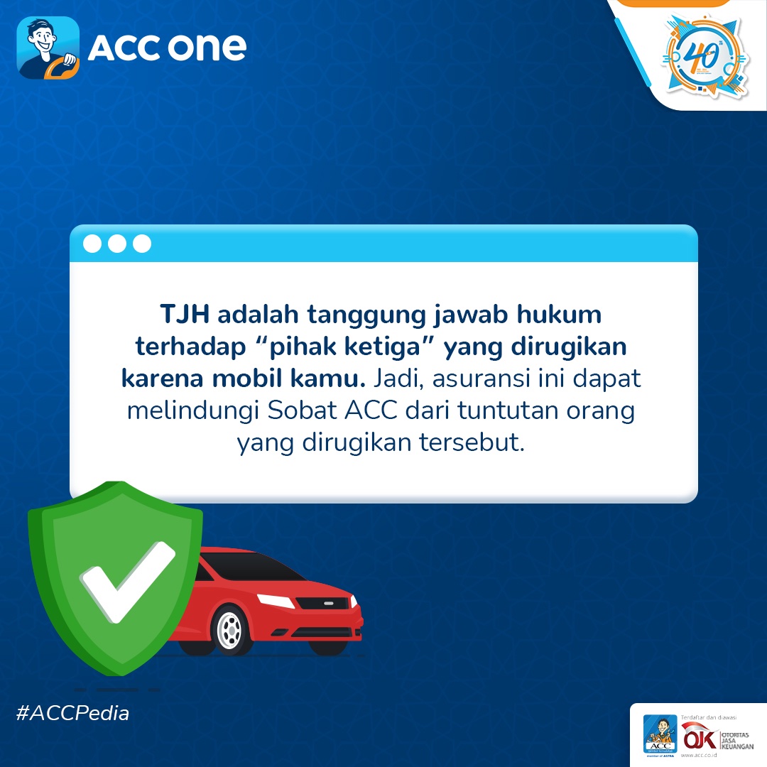 acconeid's tweet photo. Saat kredit mobil, Sobat ACC mungkin bertanya-tanya tentang beberapa asuransi yang didapatkan, salah satunya asuransi TJH.
Apa sih asuransi TJH itu? Biar paham, yuk baca penjelasannya di gambar!
#ACCWujudkanImpian
#ACCPedia
#ACCFlashSale
#KreditMudahDenganACC
#FlashSale https://t.co/HQd3Qnwr9z