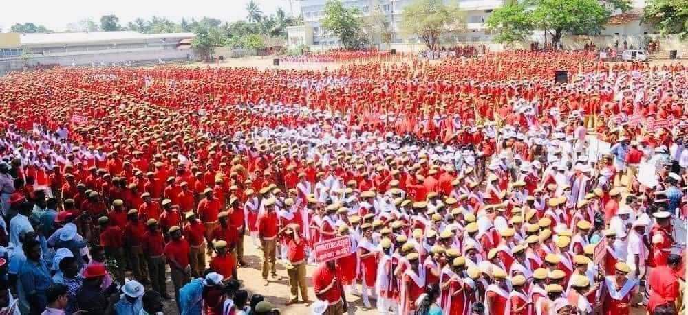 tncpim's tweet photo. #CPIM 23வது அகில இந்திய மாநாட்டு செந்தொண்டர் பேரணி காட்சிகள் #OnwardsCPIM #CPIM23rdPartyCongress #cpimxxiiipartycongress #Kannur #Kerala #PartyCongress https://t.co/GbznvREDGq