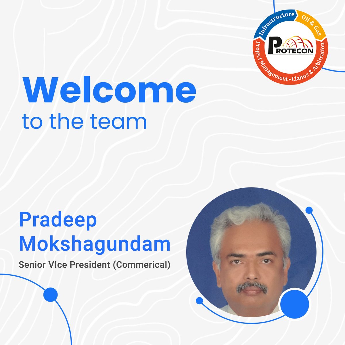 proteconbtg's tweet photo. We extend a warm welcome to Mr. Pradeep Mokshagundam, who joined Protecon BTG Pvt Ltd as Sr. Vice President ( Commercial). We are delighted to have Mr. Pradeep Mokshagundam as part of our growing team.

to get more info: https://t.co/a0moWvHdPx

#protecon #proteconbtg https://t.co/1KBuAeN3hG