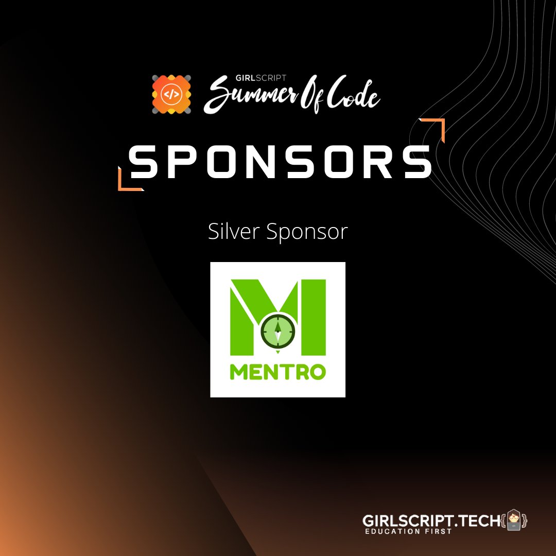 girlscriptsoc's tweet photo. @Girlscript1 presents GirlScript Summer of Code 2022 is proud to announce the Silver Sponsors @MentroOfficial 

Want to rejuvenate and improve yourself to a better version? So all that you need is a good mentorship. https://t.co/Uj4dvSEUaK