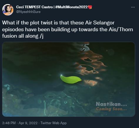 BoBoiBoy's tweet photo. 🤨Pengakhiran episod BoBoiBoy Air x Air Selangor kali ni nampaknya macam akan ada kemunculan seseorang? 🍃
Tonton sekarang dan kongsikan pendapat korang ⬇️
LINK: https://t.co/aRnNqDuAbR
---
#BoBoiBoyAir
#AirSelangor
#BoBoiBoyAirxAirSelangor https://t.co/29vxjitAwU
