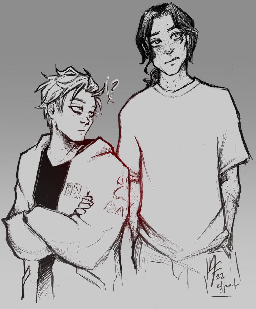 _effwit's tweet photo. My favourite kandrew trope is the one where Kevin pretends he isn’t pining and Andrew pretends he doesn’t notice as he does everything in his power to make it exponentially worse. 

#aftg #allforthegame #tfc #thefoxholecourt #andrewminyard #kevinday #kandrew https://t.co/chIlQ0enDB