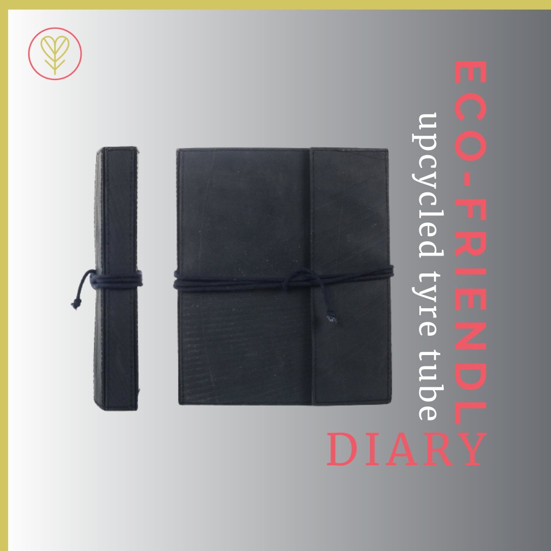 GreentheMap's tweet photo. ECO-FRIENDLY TYRE TUBE DIARY 
This handmade upcycled diary is made from upcycled tyre tube.  It provides sufficient blank white sheets that are bound together from 100 % recycled Premium quality Cocoon paper. 

BUY YOURS NOW AT https://t.co/2GUsEsTDjz!
#greenthemap #sustainable https://t.co/0zHSqBpsMz