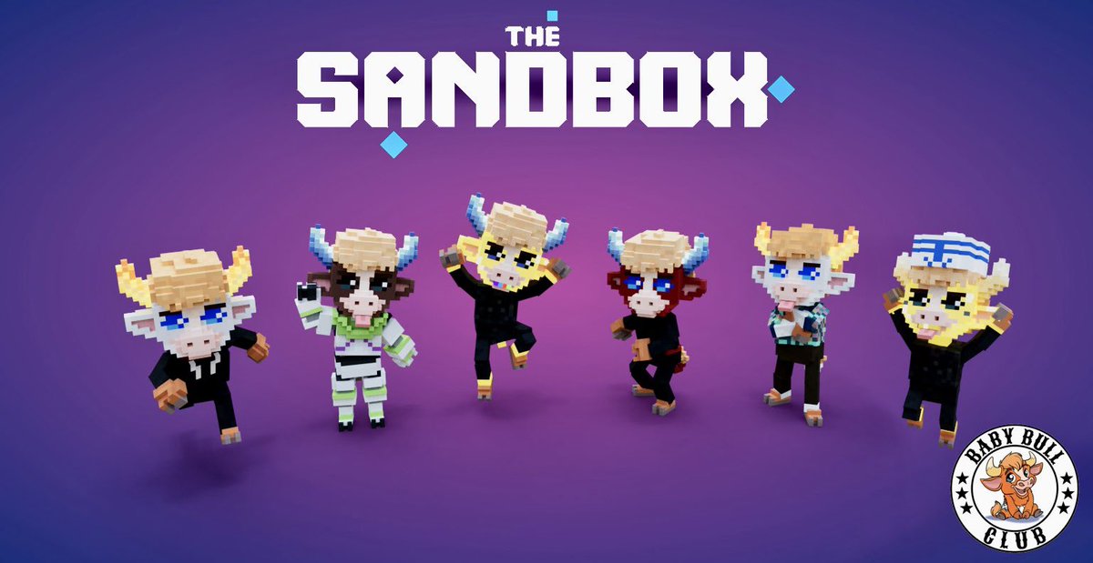 BabyBullClubNFT's tweet photo. 🚨#NFTGIVEAWAY 48hrs🚨
@BabyBullClubNFT = 🎟 
ACCESS PASS TO THE SOCIAL HUB, GAMES &amp; MORE!
HOLDING 10 BABY BULLS = A PERSONAL BABY BULL AVATAR!
IN @TheSandboxGame

TO ENTER⬇️ 
-FOLLOW @BabyBullClubNFT &amp; @braskiess 
- 🔁&amp;❤️ THIS POST  
- JOIN DISCORD 🔗in bio
#NFT #NFTs #SandFam https://t.co/OaJzPNxtkg