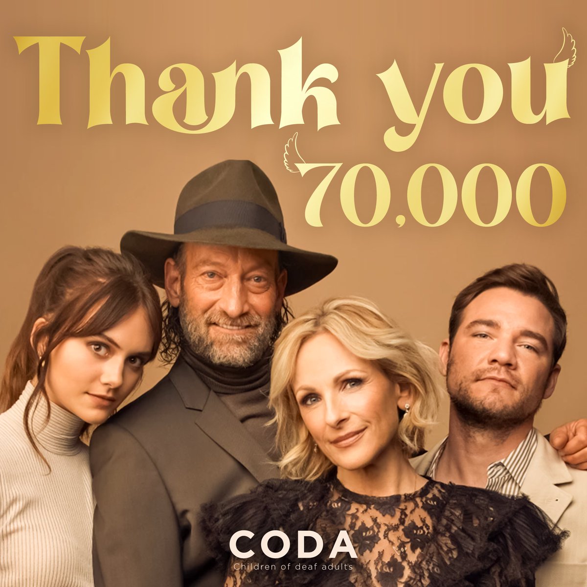 𝑻𝒉𝒂𝒏𝒌 𝑼 𝟕𝟎,𝟎𝟎𝟎 𝑨𝒖𝒅𝒊𝒆𝒏𝒄𝒆🤟 <#코다>가 관객분들의 뜨거운 성원에 힘입어 222일만에 7만 명을 달성했습니다🎉...