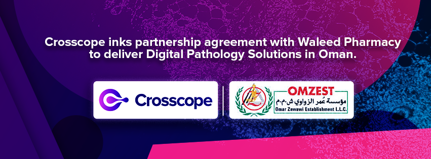 clarapath_inc's tweet photo. Crosscope signs MoU with Waleed Pharmacy to enable #digital #transformation in Oman by using Crosscope's AI-enabled digital pathology platform. Waleed Pharmacy will be an official representative of Crosscope in the region.
Read Press Release - https://t.co/jOMHAOIQlj https://t.co/wjl2MwY1LW