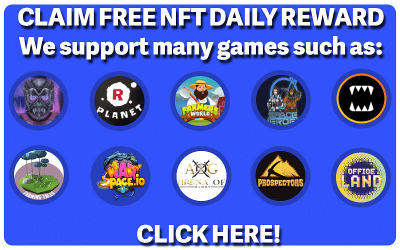We are giving away free NFTs for P2E games. Enter, choose the game you love and receive your NFT. There are more than 60 games in our offer. The amount of free NFTs is limited.

freenftp2e.com

#blockchain  #P2E  #PlayToEarn  #FreeNFT #blockchaingame #play2earn
