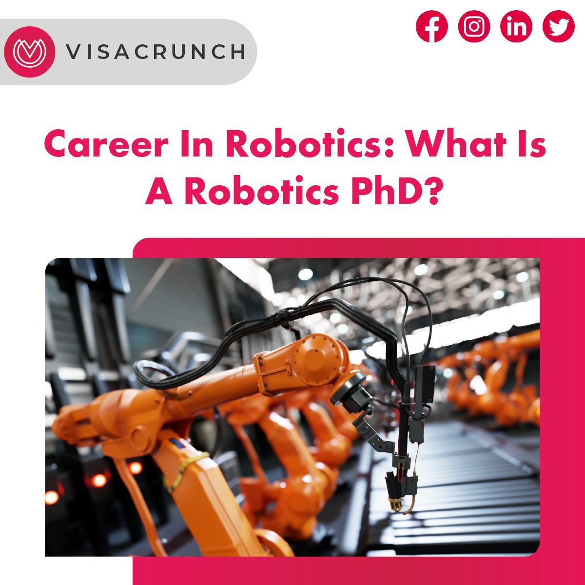 visacrunch's tweet image. #VisaCrunch: Career In Robotics: What Is A Robotics PhD?

Read more: visacrunch.com/career-in-robo…

#AmericanUniversities #CareerInRobotics #DoctoralDegree #PhDPrograms #PhDProject #PhDStudents #ResearchProject #Robotics #RoboticsPhD
