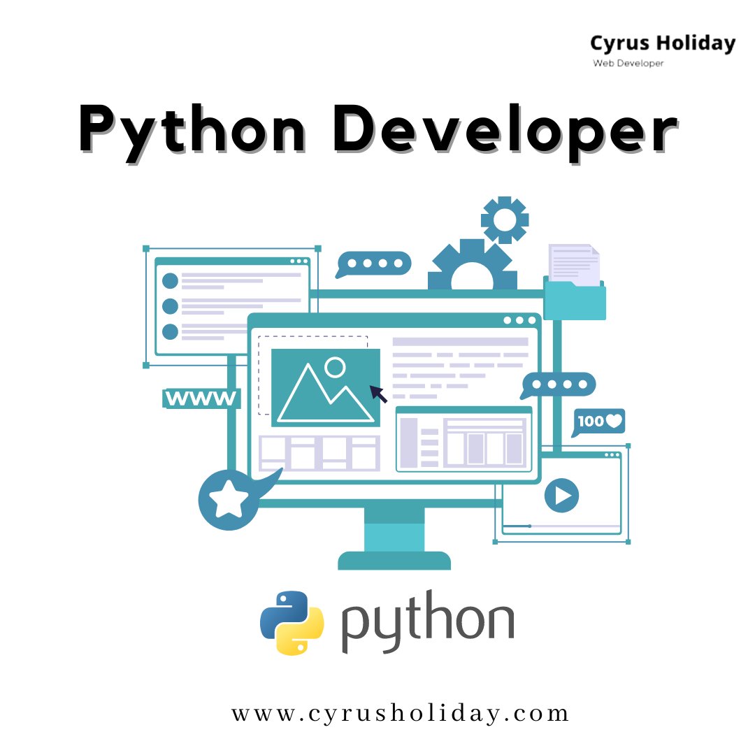 holiday_cyrus's tweet image. Python is widely used for software development. It is easy to learn for the developers and aids them in learning other similar programming languages too.

Visit Us-: cyrusholiday.com
WhatsApp Me-: wa.me/919818805835

#pythondeveloper #freelancepythondeveloper 
#python