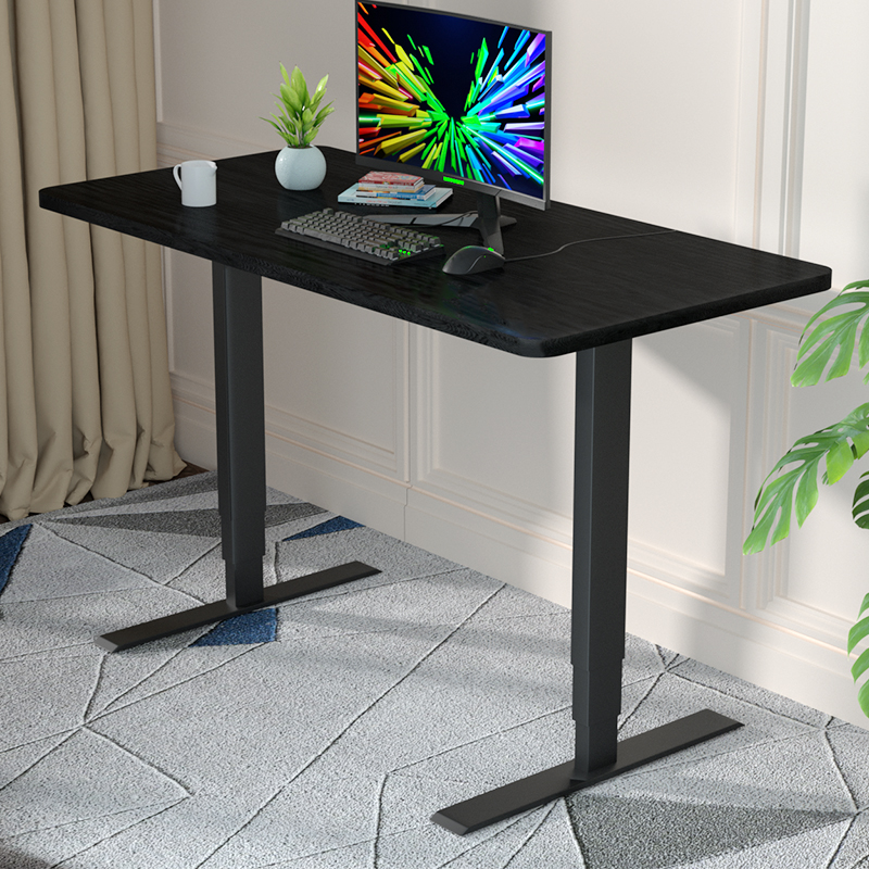 Electric adjustable desk  in black color