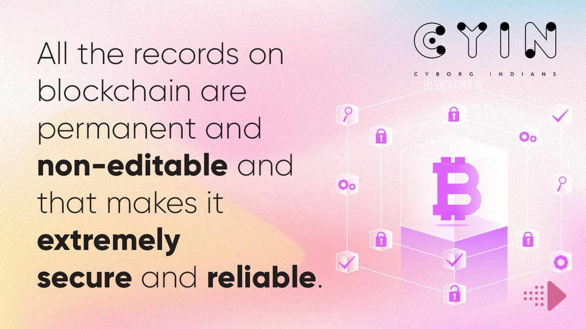 CyborgIndians's tweet photo. "Blockchain was invented by Satoshi Nakamoto”—the pseudonym of an unknown person —“in 2008 to serve as the public transaction ledger of the cryptocurrency bitcoin
#CYIN #cyborgindians #cyborgindiansnft #NFT
#btc #cryptoinvestor #invest #cryptotrading https://t.co/MQVw8BETek