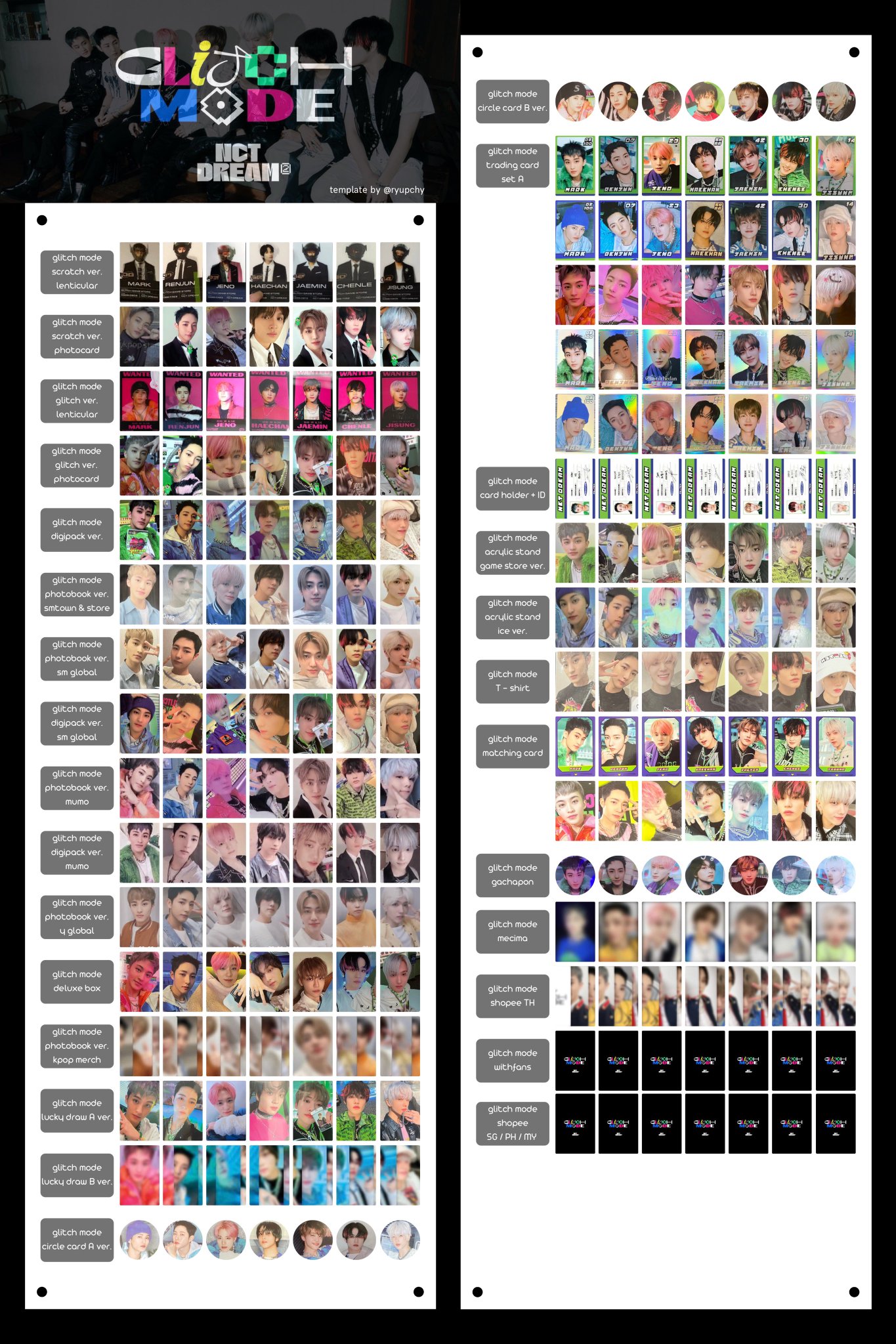 ロンジュン トレカ 32枚セット NCTDREAM グリモ glitchmode ロンジュン トレカ 32枚セット NCTDREAM グリモ glitchmode