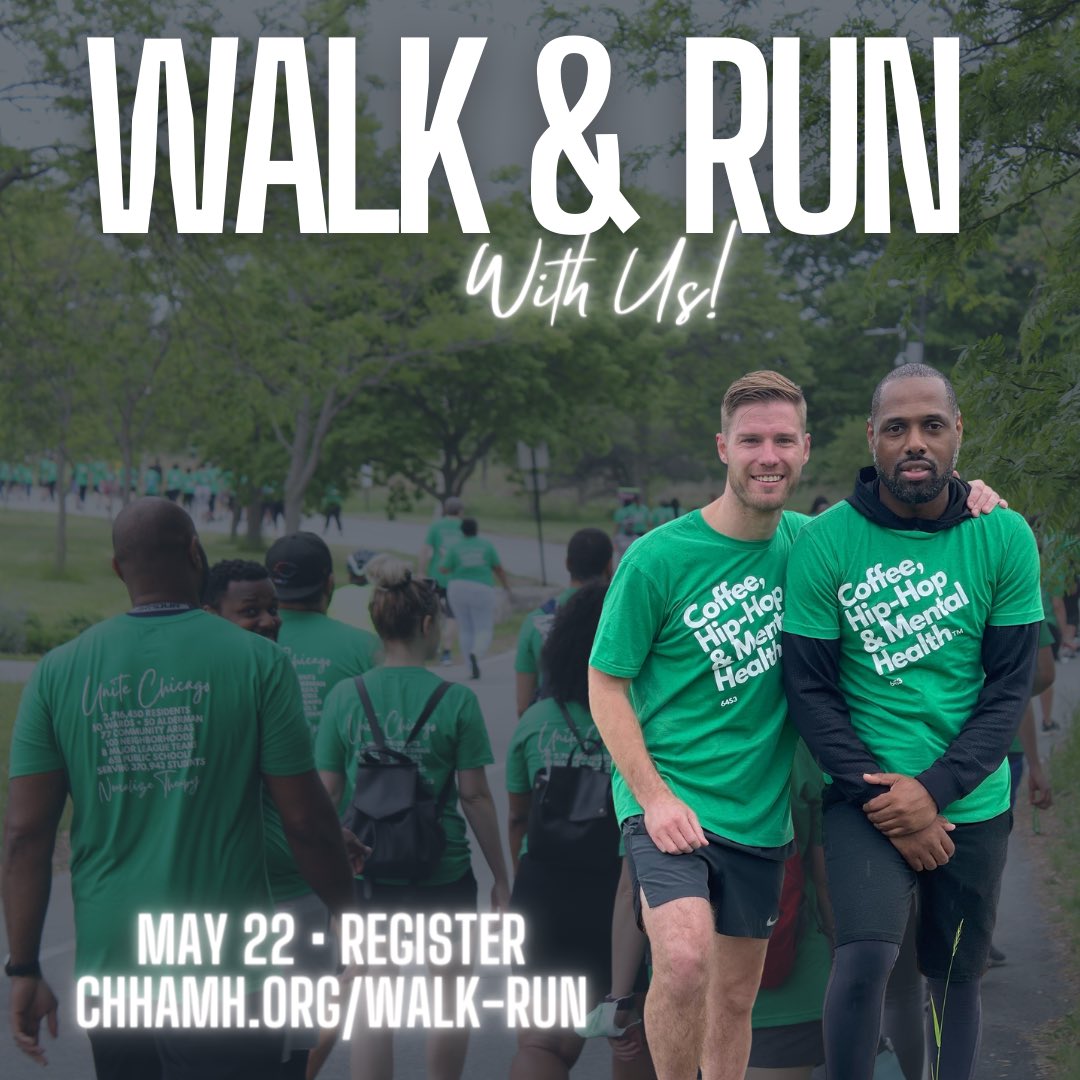 CHHAMH6453's tweet photo. ☕️🎤🧠
Chicago, we’re excited for our 2nd annual Walk &amp; Run event. You can register today at https://t.co/vb0TzggroA All event packages will be distributed at our Pilsen location on the May 20/21. #MentalHealthAwareness https://t.co/iSYSsNmwQC