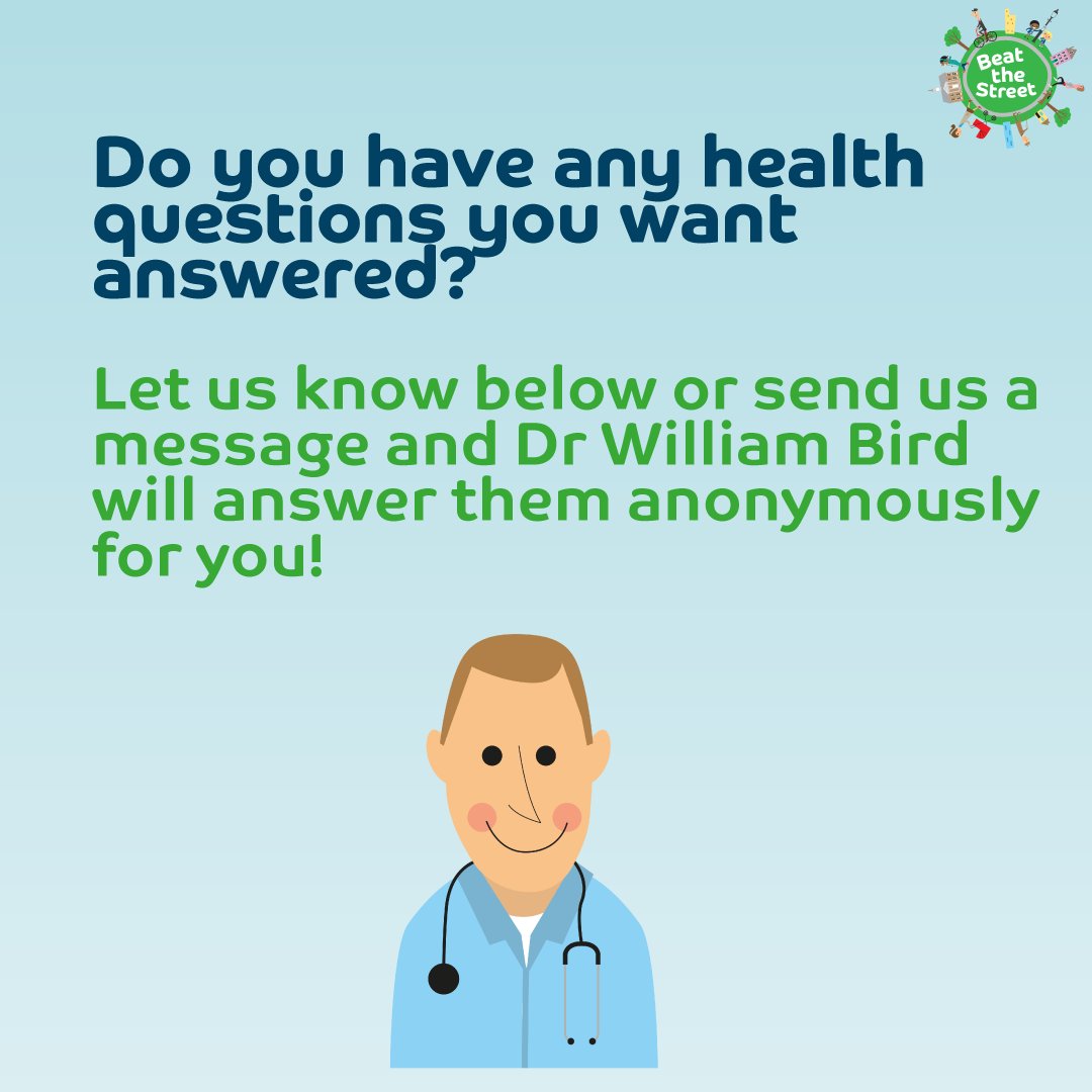 Do you have any health questions you'd like answered? Let us know!🏥