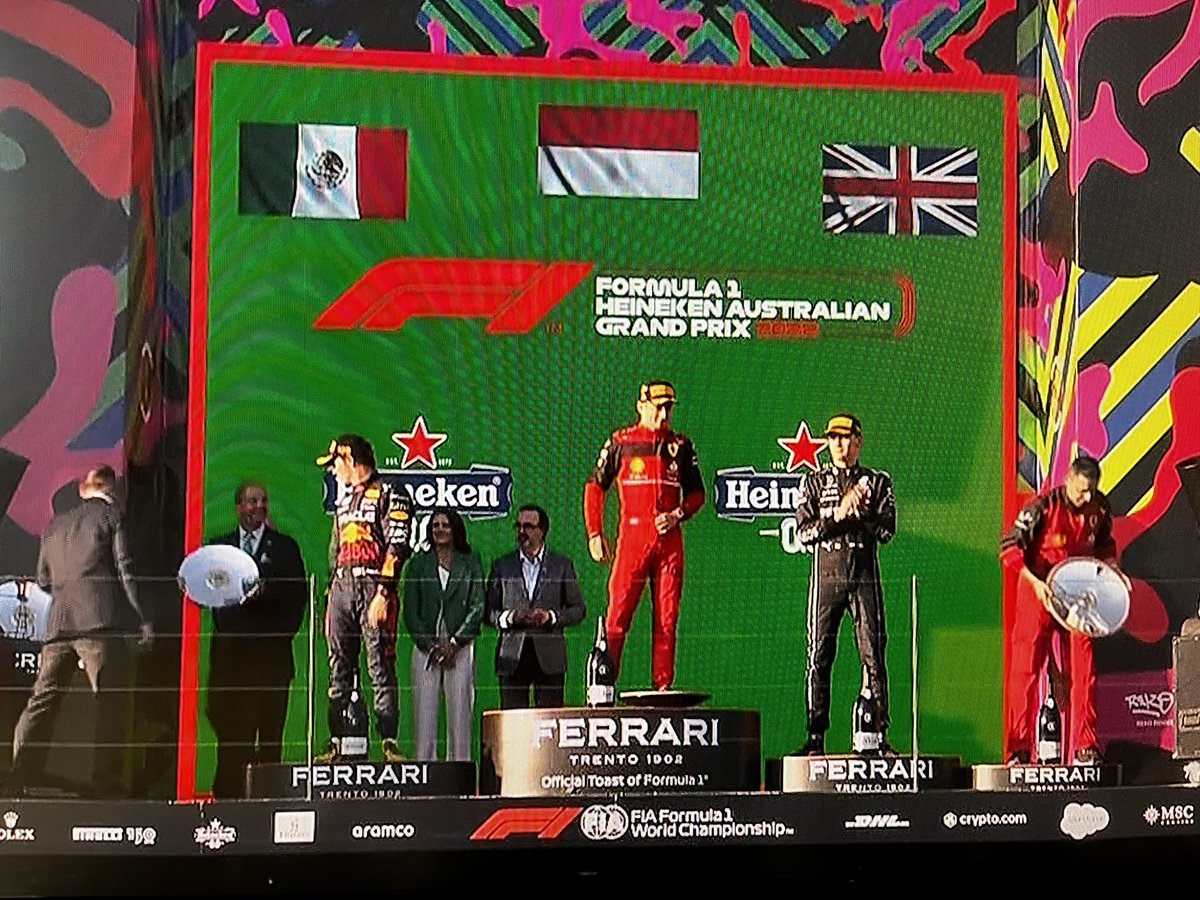 majmaczu's tweet photo. Congratulies!!! #CharlesLeclerc, #SergioPerez and #GeorgeRussel 🇮🇩🇲🇽🇨🇰 https://t.co/QAqowQXVJS