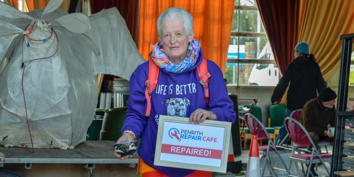 PenrithACT's tweet photo. The Penrith Repair Cafe team fixed all sorts on Saturday! This was our first successful repair - one of our repairers managed to glue this lady's lovely bowl back together!
#repaircafe #repairshop #repair #fixitdontbinit #fixitdontditchit #fixitdontreplaceit #Penrith #Cumbria https://t.co/w6ne2IiWIt