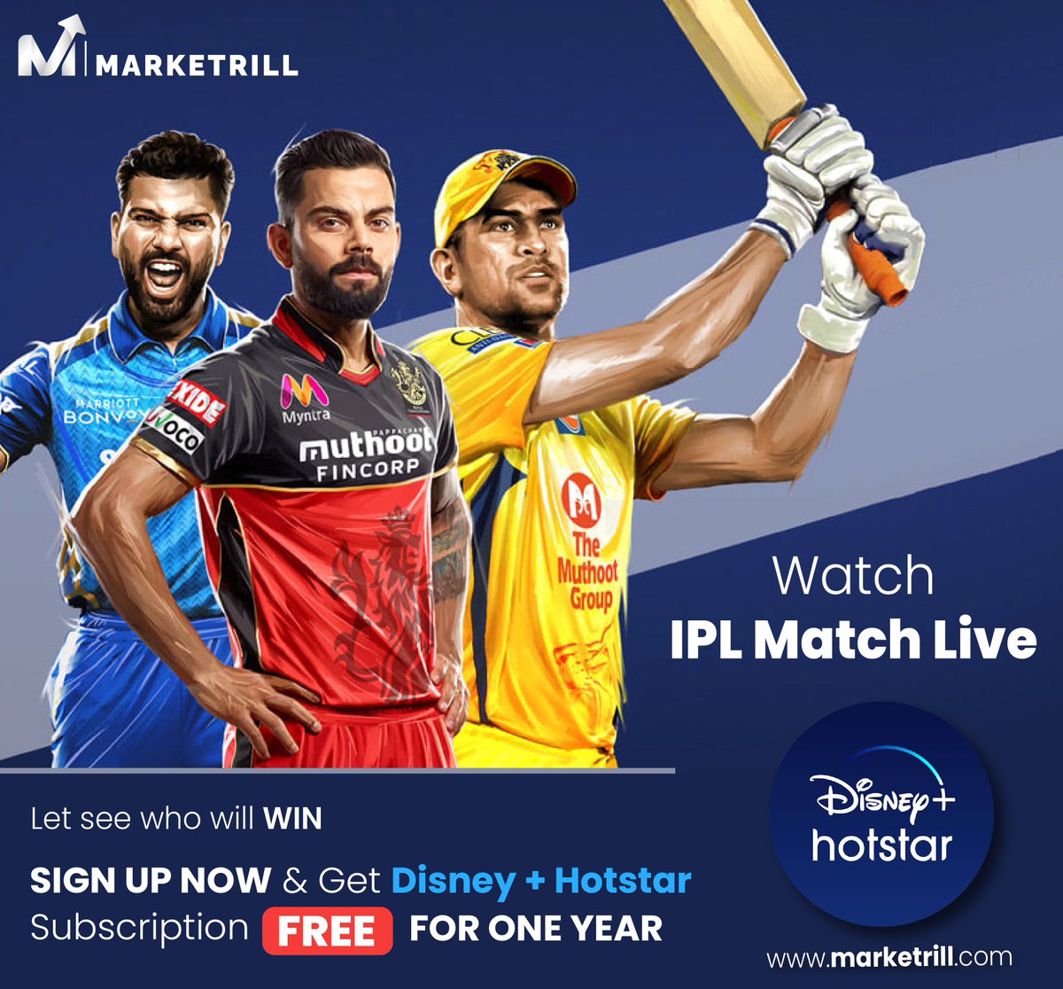 marketrill's tweet photo. “Howzat?” What a match. 
 
Watch your favourite shows on disney+hotstar free by just signup.
 
Signup on https://t.co/GdzO7Tq4BK
 
#networking #networkmarketing #cryptocurrency #rewards #marketrill #freecoins #journeybegins #marketrill #signup #telegramchannel #cryptowor https://t.co/PMUnVqskNo