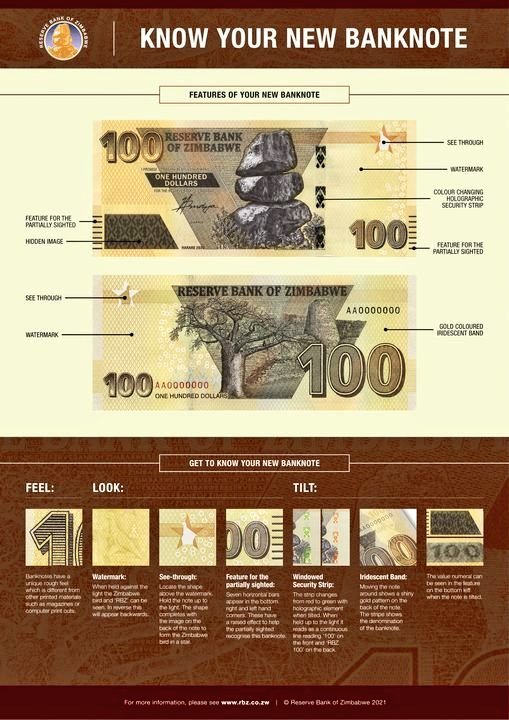 Beware of scammers, familiarise yourself with the features of the ZWL$100 note.
#ConsumerUpdates