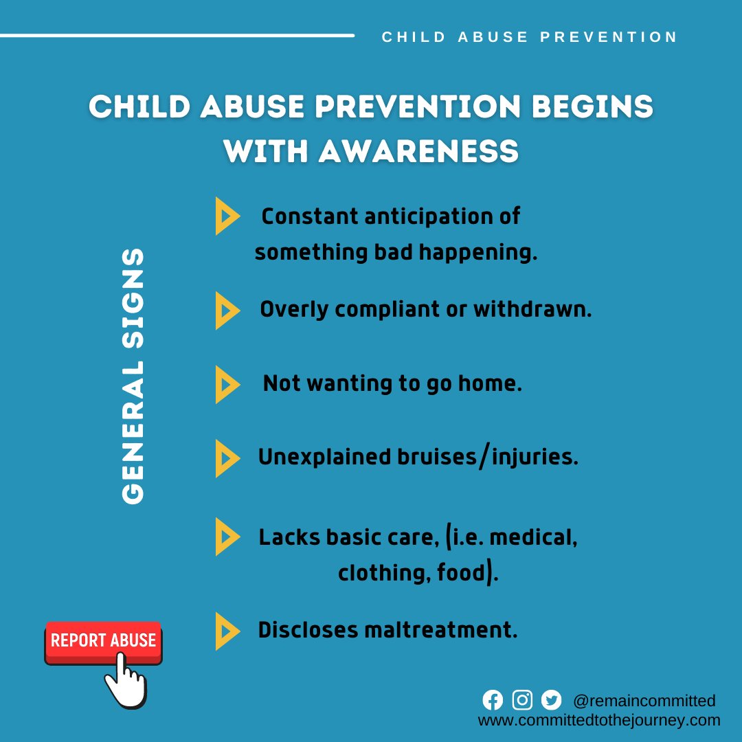 RemainCommitted's tweet photo. Check out https://t.co/dqjbVyTO7J for more info on child abuse prevention tips
https://t.co/XiQN4kEyxy
#remaincommitted #mentalhealthawareness #childabusepreventionmonth #childmentalhealth https://t.co/6yIbzInLbr