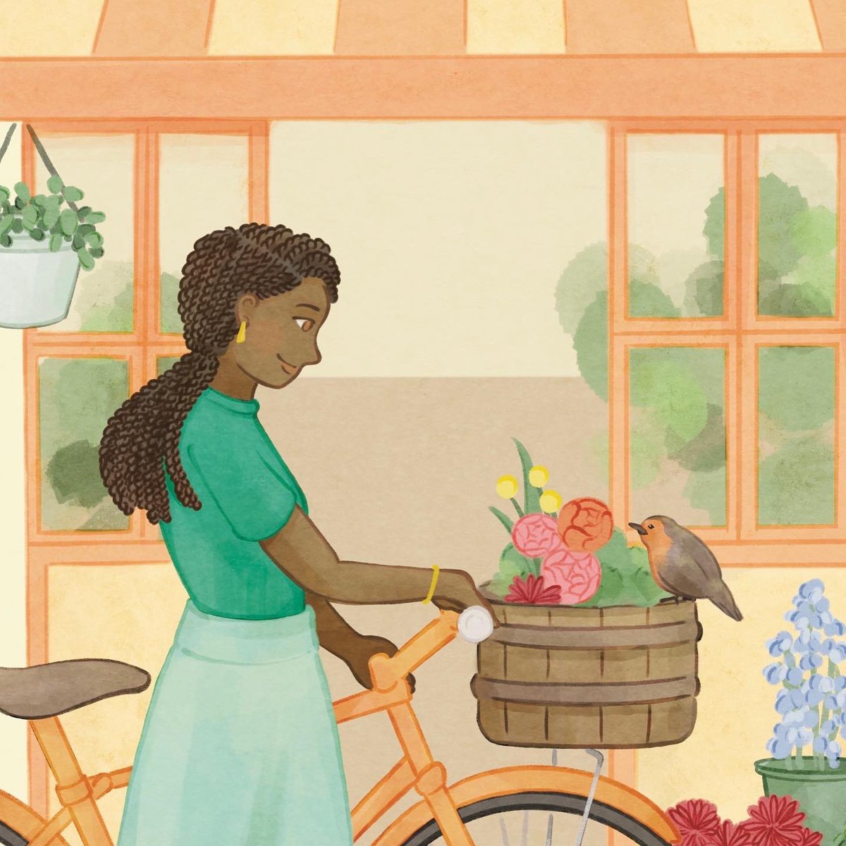 oceanenae's tweet image. Oh to go to a flower shop and fill your basket with flowers 🌷

春のお買い物🌷

#illustration #springillustration 
#イラスト #春イラスト