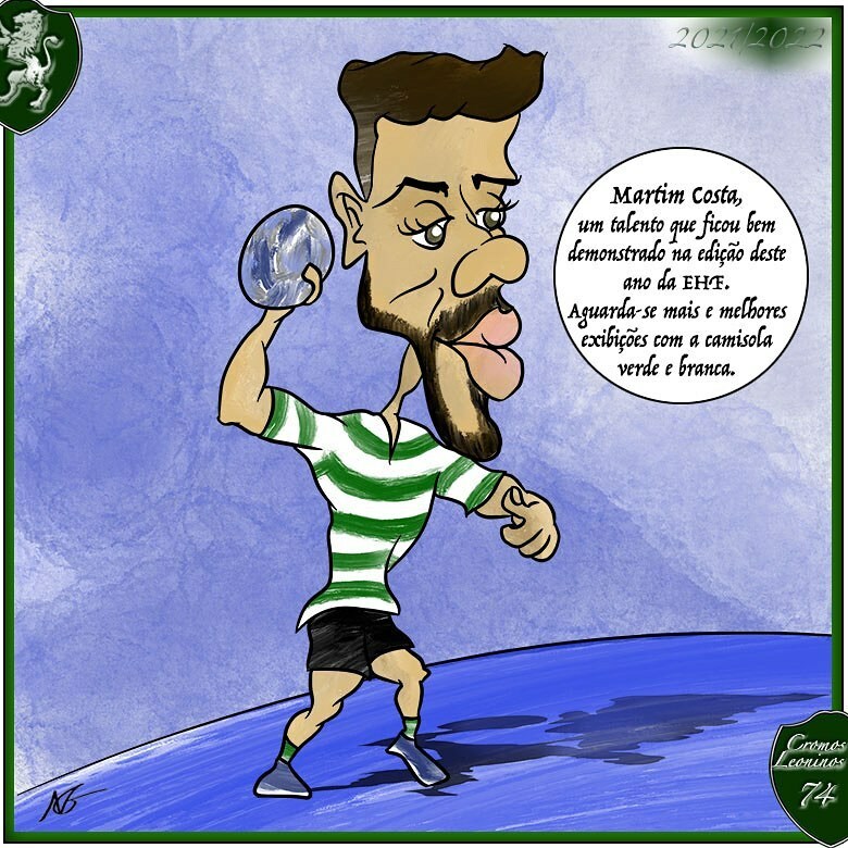 CLeoninos's tweet photo. Martim Costa, um talento que ficou bem demonstrado na edição deste ano da EHF. Aguarda-se mais e melhores exibições com a camisola verde e branca.
@sportingclubedeportugal @sportingmodalidades
#cromos21_22 #sportingCP #AndebolSCP
#DiaDeSporting #OndaVe… https://t.co/3AyZpKvBVP https://t.co/fwtUykVis6
