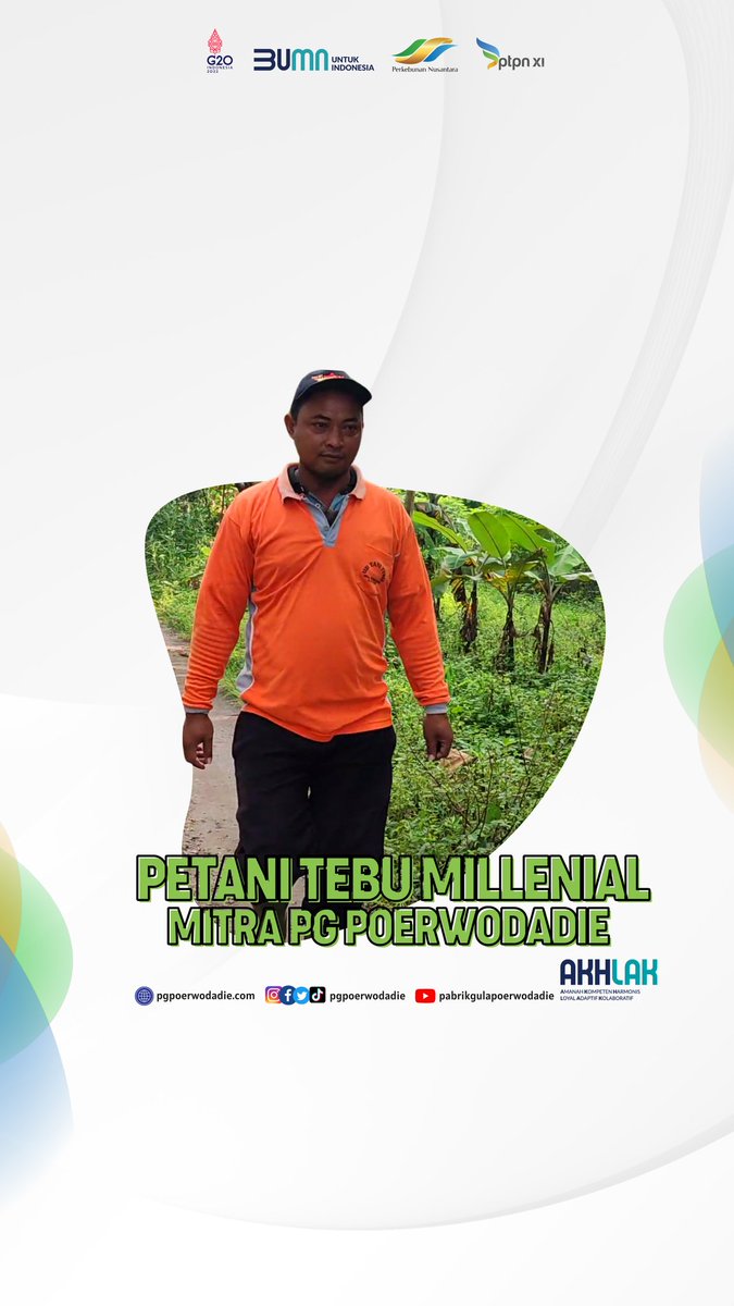 pgpoerwodadie's tweet photo. Assalamu'alaikum sahabat planters &amp; "rumangsa melu #handarbeni" @pgpoerwodadie

Profil Petani Tebu Millenial Yang Bernama Agus Arifudin Asal Desa Kembangan, Sukomoro, Magetan Jawa Timur, yang Sudah 10 Tahun Menjadi Mitra Pabrik Gula Poerwodadie. 
#PetaniTebuMillenial https://t.co/dX9mWF9jOz