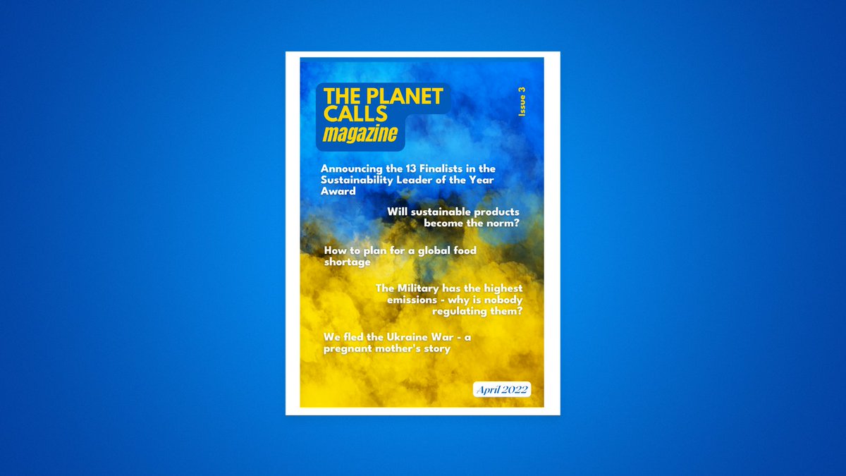 ThePlanetCalls's tweet image. New week, new dreams and a new magazine issue will be coming out on Wednesday. 

In this magazine issue, find out about
- Planning for global food shortage
- The 13 finalists of the Sustainability Leader of the Year Award

Subscribe here - tally.so/r/w71rLm
#TPCMagazine