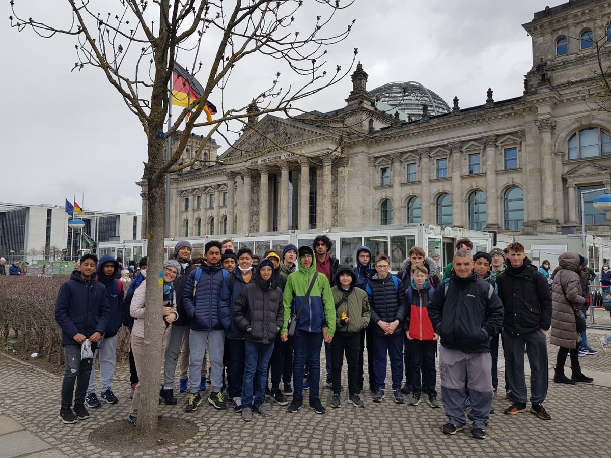 RGSHWGerman's tweet photo. We are just waiting for our airport transfer. RGSHW boys and staff had a great time in Berlin! #RGSGHW @rgshw https://t.co/19Qb3fD2oQ