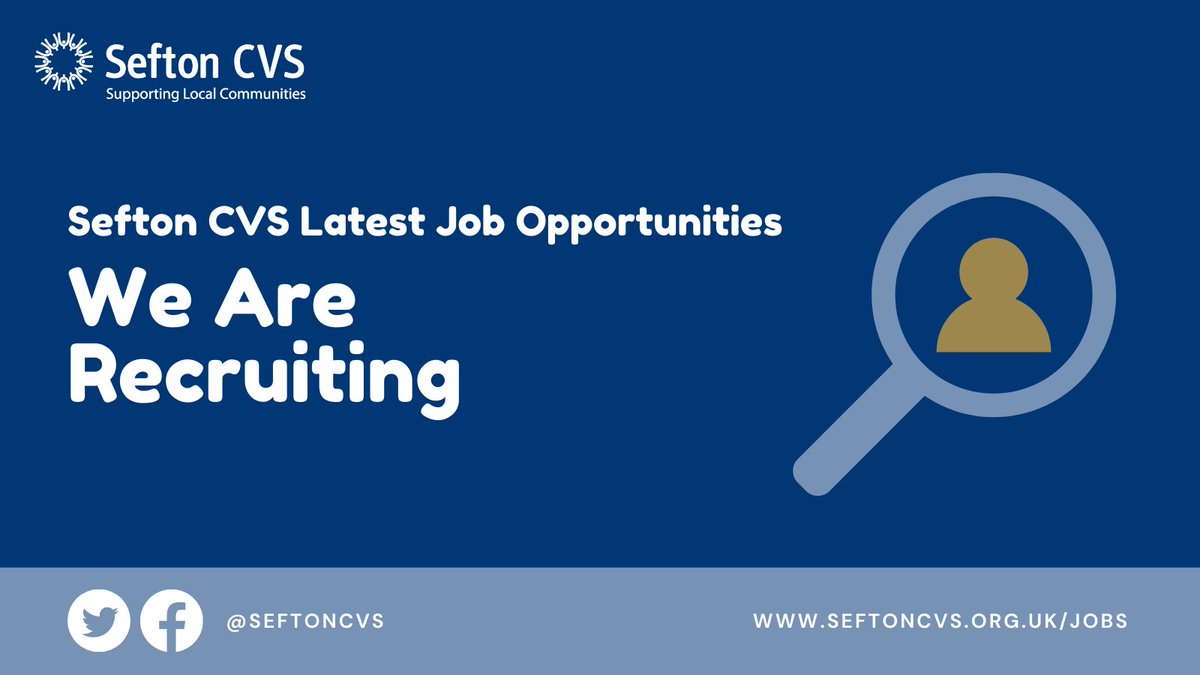 📢 Latest Job Vacancies 

➡️ Hospital Discharge Service Support Worker

➡️ High Intensity Use Of Services: Outreach &amp; Intervention Worker 

➡️ Community Development Inclusion Officer

➡️ Community Cancer Navigator

To apply visit: seftoncvs.org.uk/work-with-us/

#MySefton #SeftonJobs