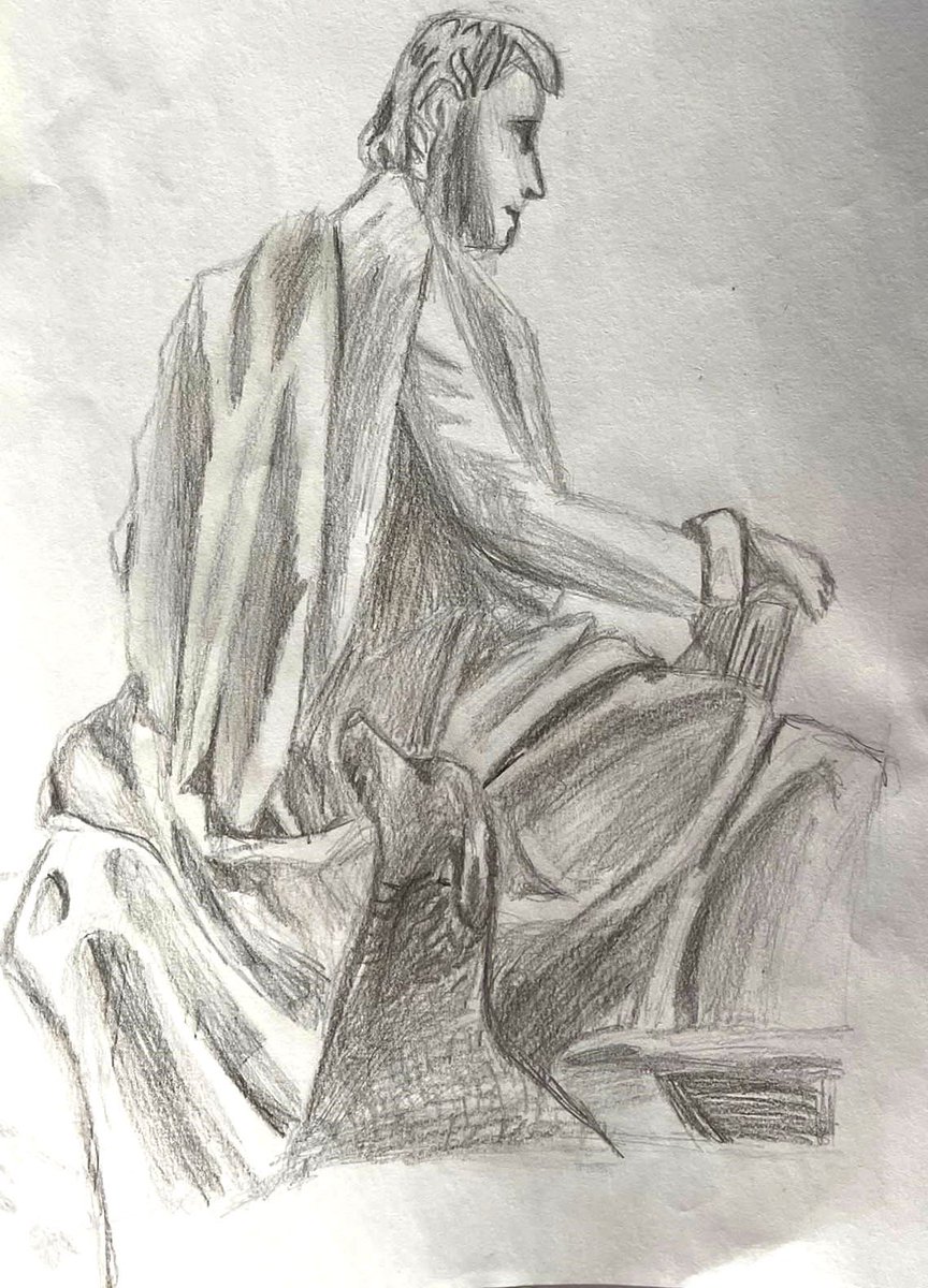 EdinCulture's tweet photo. To celebrate the 250th birthday of famous #Edinburgh writer Sir Walter Scott P7 pupils from @Pirniehallps created these brilliant pencil drawings! We looked at close-up images of the gargoyles and statues on the Scott Monument and pupils drew their own interpretation. https://t.co/uWQHFN95ye