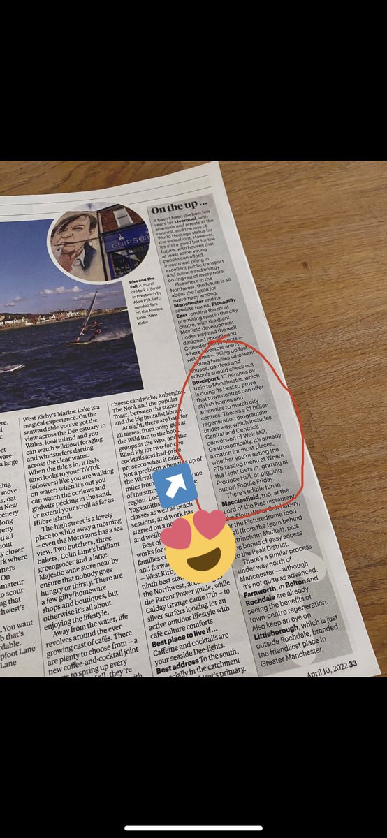 Thank you @thesundaytimes for the mention! We love our independent foodie treats and we are ambitious for Stockport with lots of exciting regeneration projects well underway! #BestPlacesToLive22