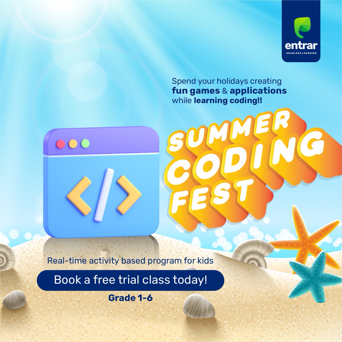 entrar_in's tweet image. Start today to learn to code
Book a free class today!
entrarlearning.com
#freecodingclass #learncoding #freeclass #entrar #erpsoftware #bookfreeclass
