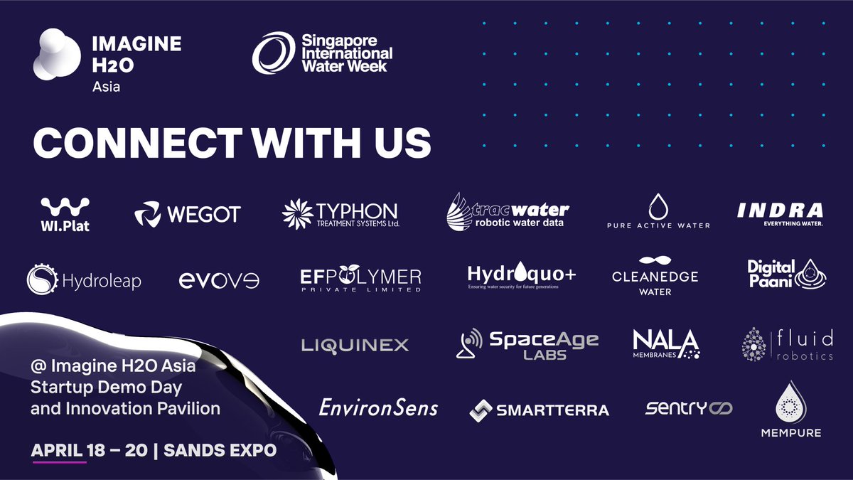 The countdown for Singapore International Water Week (SIWW) begins🚀🚀

Register and get exclusive updates- lnkd.in/g57A-GbX

<a href="/ImagineH2O/">Imagine H2O</a>

#siww2022 #wastewater