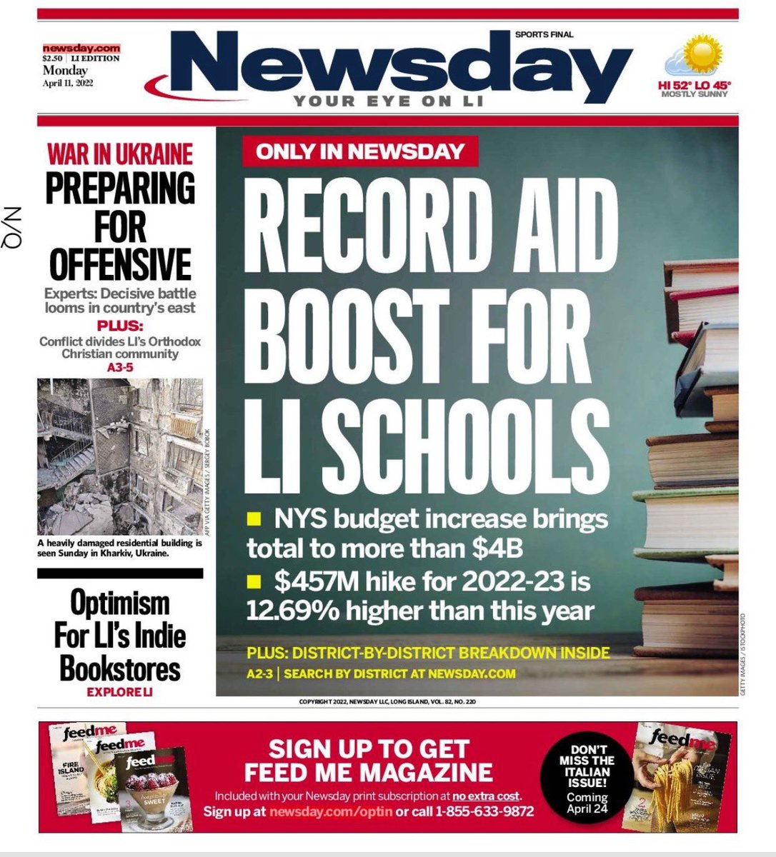This budget is a victory for families &amp; students in NY. We added 15K PreK seats, 4,300 of which are on LI, for the upcoming school year.

Working parents shouldn't have to pick btwn taking care of their kids or missing work. When we invest in education, we invest in our future