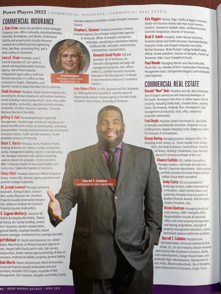 kwinsgroup's tweet photo. Spotted in @MemphisMagazine: KWIG's very own President, Cindy Klatt! Join us in congratulating Cindy for being recognized as a 2022 Power Player! 👏  #hospitalityinsurance #insuranceagent #insurance #riskmanagement #personalinsurance #commercialinsurance #riskexpert #memphis https://t.co/F58jwP5d5b