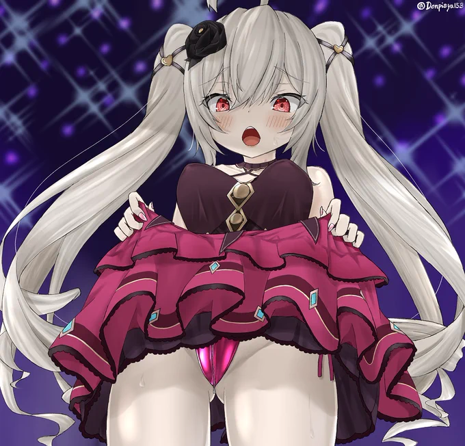 指揮官がパーティーに来ると聞いてエグい下着履いてきちゃったヴァリアント陛下😇
#アズールレーン 