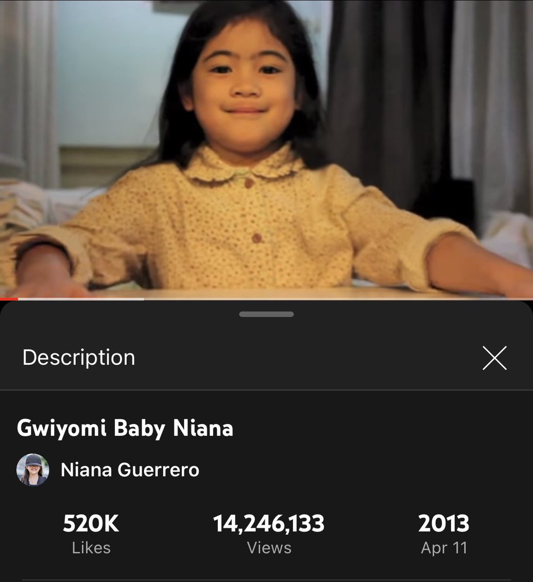 nianaguerrero's tweet photo. HAPPY 9 YEARS ON YOUTUBE 😭❤️ 
thank you to everyone who supported me thru my journey! i appreciate yall 🥳🤝 gwiyomi baby forevs 🤞🏽💯 https://t.co/9MSfl42Il5