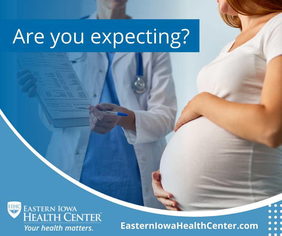 Are you pregnant? Our dedicated OB/GYN team will help guide you through each stage of pregnancy and after. Call 319.730.7300 to schedule an appointment.

easterniowahealthcenter.com/obgyn/pregnancy