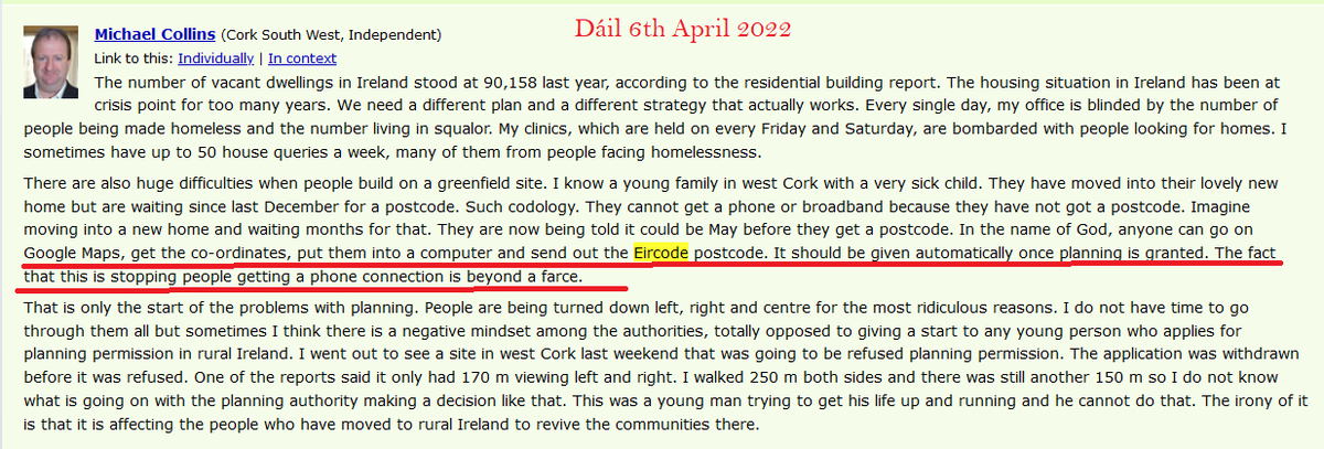 loc8code's tweet image. @MichaelC_IND_TD you are right the failure to allocate Eircodes is a FARCE &amp;amp; a #FIASCODE @DenisNaughten said this was a frustration in 2017 &amp;amp; @1Hildegarde giving the same answer time after time.