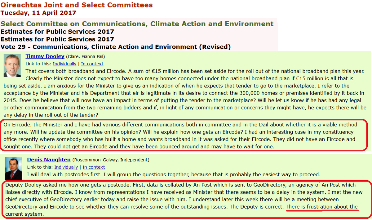 loc8code's tweet image. @MichaelC_IND_TD you are right the failure to allocate Eircodes is a FARCE &amp;amp; a #FIASCODE @DenisNaughten said this was a frustration in 2017 &amp;amp; @1Hildegarde giving the same answer time after time.