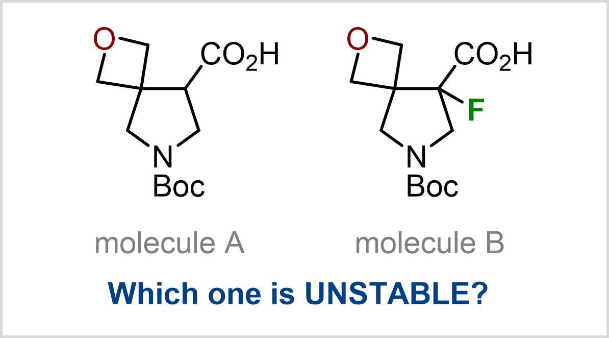 MykhailiukChem's tweet photo. One of these molecules is unstable at rt. Which one and why? https://t.co/FZXd8CBs1d