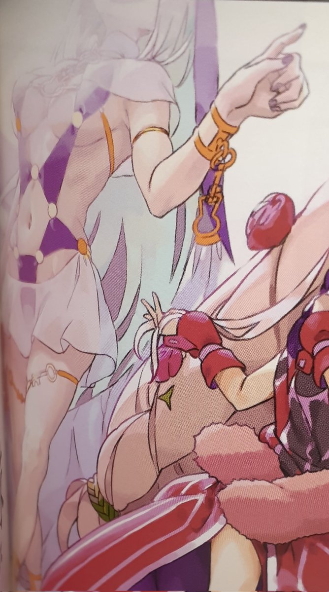 描いてる時から薄々そうじゃねぇかなぁ…とは思ってたけど、アラディアさん白だった〜😅
そして5巻の時点で既にホワイトなのは明かされてたでござる
この挿絵モノクロだと思い込んでたから見直さなかったのよね 