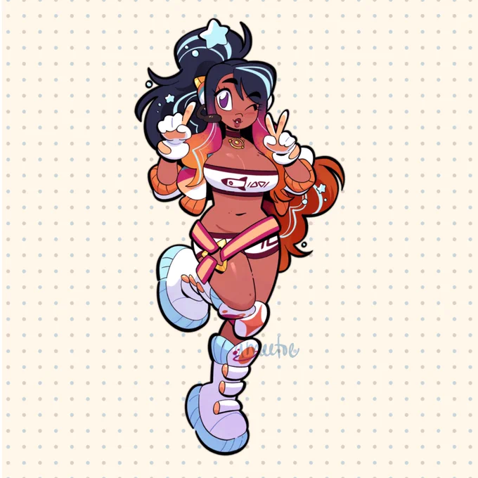 i really like how my com examples came out so here they are! i still haven't named this oc lmaooo 🪐 