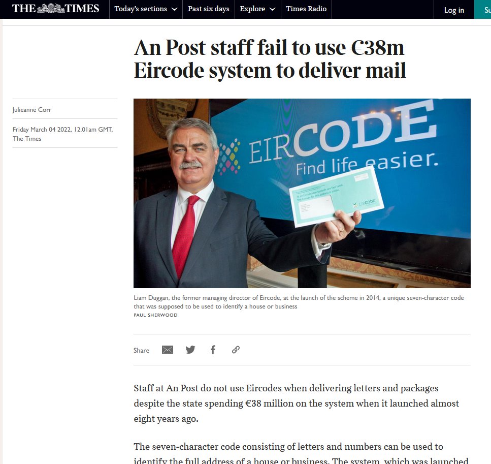 loc8code's tweet image. @MichaelC_IND_TD the real issue here is @Dept_ECC was never able to agree a process or timescales for Eircode allocation with An Post. @DavidMcredmond does not use Eircode so is in no hurry to issue new ones. #FIASCODE