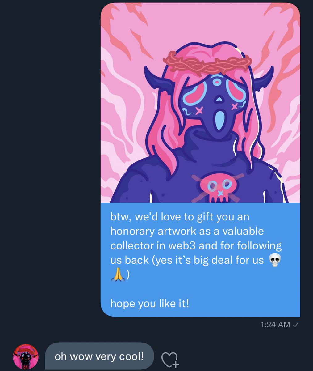 TastyBonesNFT's tweet photo. we’re humbled 💕👻 https://t.co/Wkta5R56PG