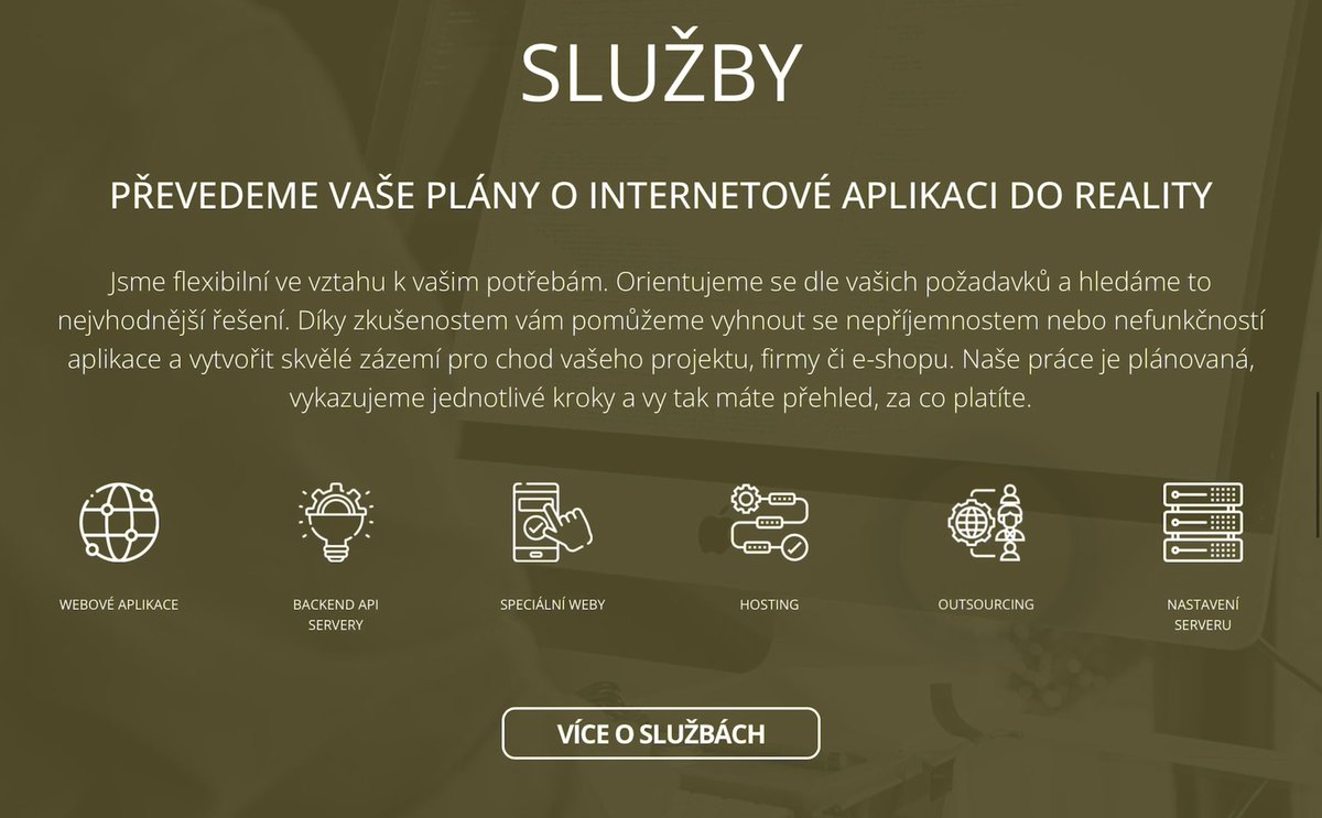 jchsoft's tweet image. Co všechno umíme a čemu se věnujeme?

Jsme plnohodnotný partner pro vaše podnikání a realizaci vašich snů. Pomocí technologíí umíme zjednodušit vaši situaci, ušetřit náklady a poskytnou ty nejlepší služby. 

#programovani #ceskyprojekt #server #technologie