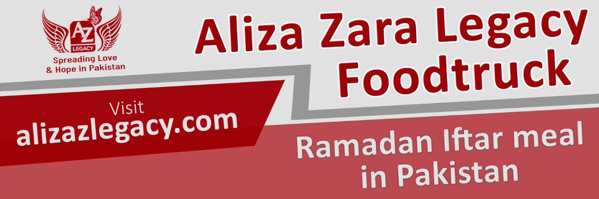 Alhamdulillah Legion,
In the following days, Aliza Zara Legacy’s Food Truck will drive in Pakistan 🇵🇰 to provide the eligible with a proper meal for iftar.
100% of your Zakat, Fidya, Sadaqa will go to those in need 💕. You want to contribute? See link 👇🏽

alizazlegacy.com/project/ramada…