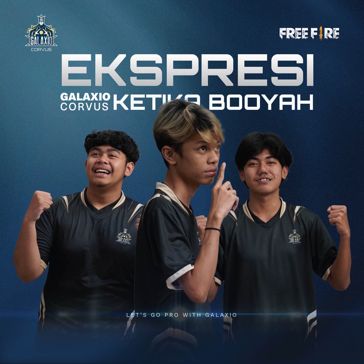 galaxio_id's tweet photo. Sekarang expresinya dulu!! Besok mimin kenalin satu-satu anggotanya. Siapa yang udah kenal?

#FreeFire #FFEsportID #garenasports4id #gogoGalaxio #galaxioID #FreeFireIndonesia #LetsGoProWithGalaxio #GarenaFreeFireIndonesia https://t.co/cvek6CSVtS