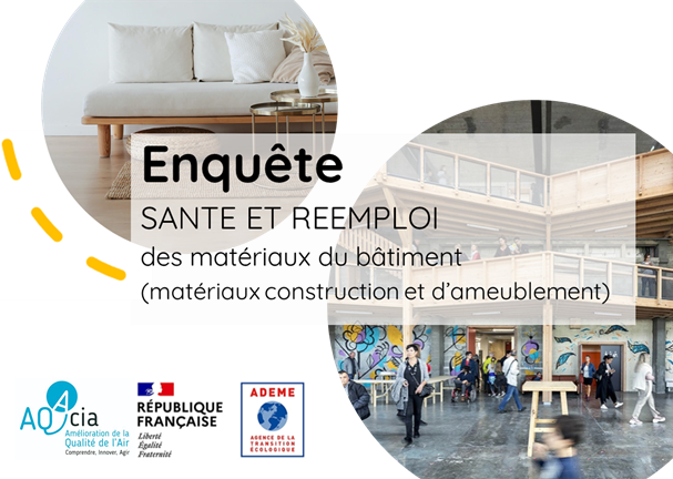 BatimentSante's tweet photo. 𝐄𝐍𝐐𝐔𝐄𝐓𝐄 - Pour développer une méthodologie d’évaluation de la #QAI pour le #réemploi de #matériaux de #construction, 𝐫𝐞́𝐩𝐨𝐧𝐝𝐞𝐳 𝐚𝐯𝐚𝐧𝐭 𝐥𝐞 𝟐𝟐 𝐚𝐯𝐫𝐢𝐥 https://t.co/EVpsReqAC0
@MEDIECO69 @SDeoux FCBA @EtheraLabs 
@Merci__Rene  Recyclo'Bat @envirobatoc https://t.co/zxFrpsVBuQ