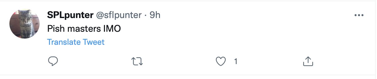 You need translating, <a href="/sflpunter/">SPLpunter</a>, at least according to Twitter.